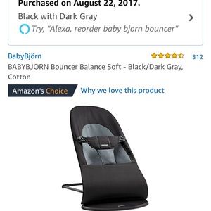 Baby Bjorn soft bouncer